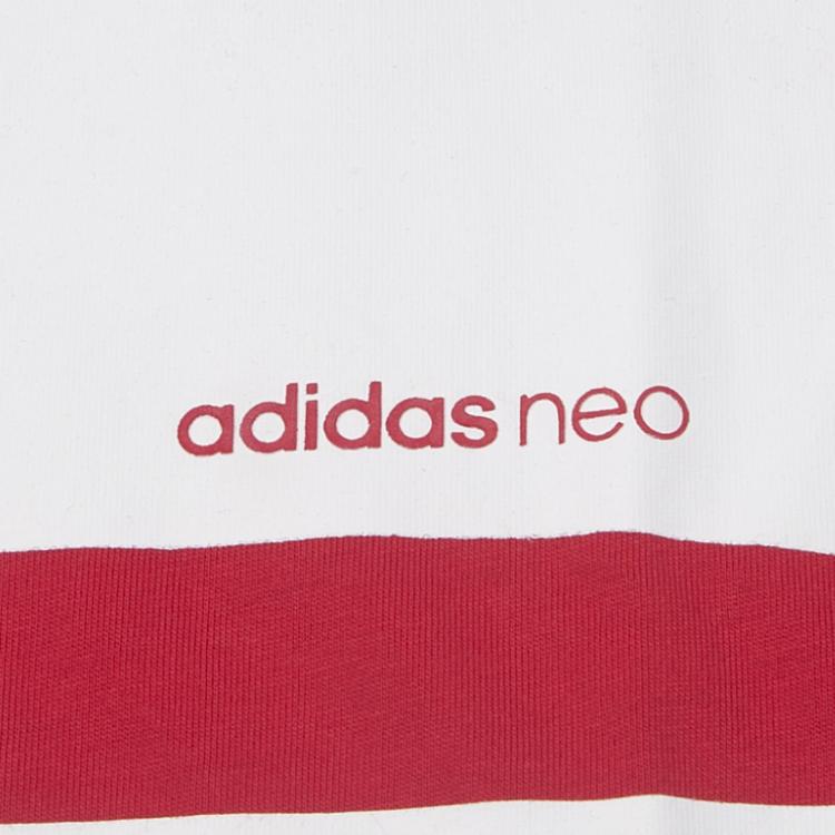 adidas Neo Sports Casual Series Comfortable Fashion Short Sleeve T-Shirt Men Tops Red CD3414