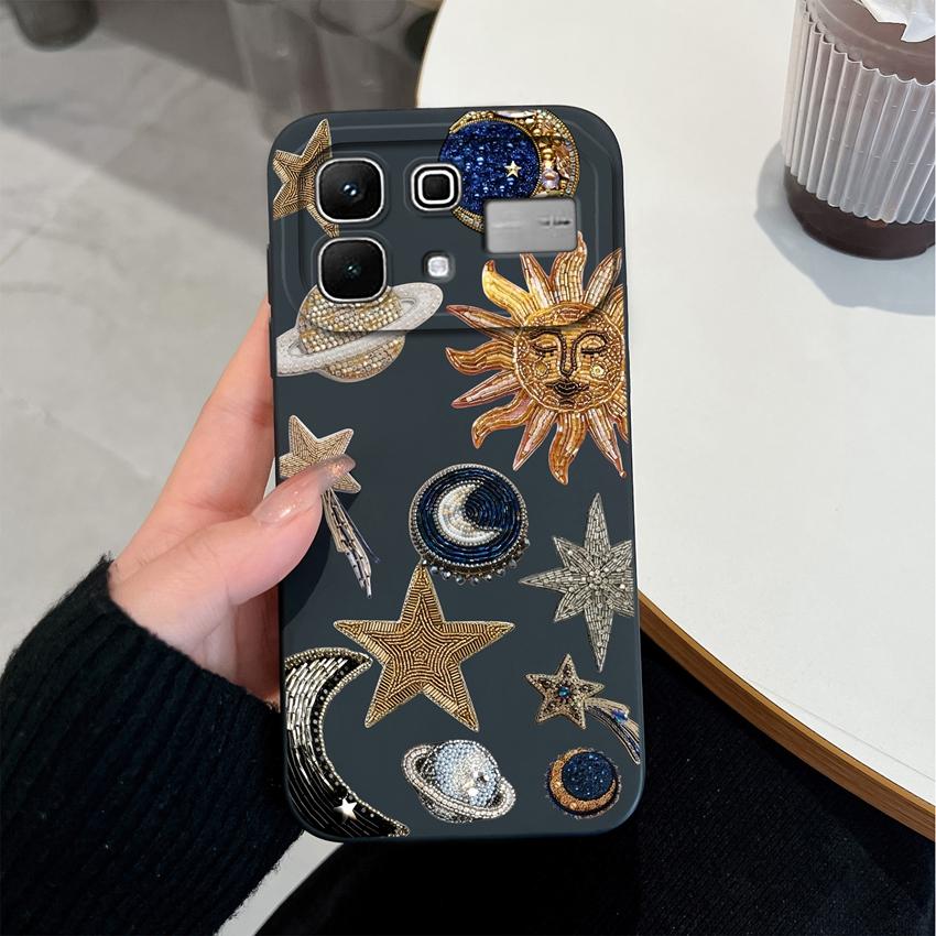 For Infinix Note 60 Pro Ultra 50 40 Pro+ 50X 50S 40X 30 Pro VIP 30i Note Edge Phone Cases Mystical Sun & Moon Art Camera Protection Lightweight Bumper