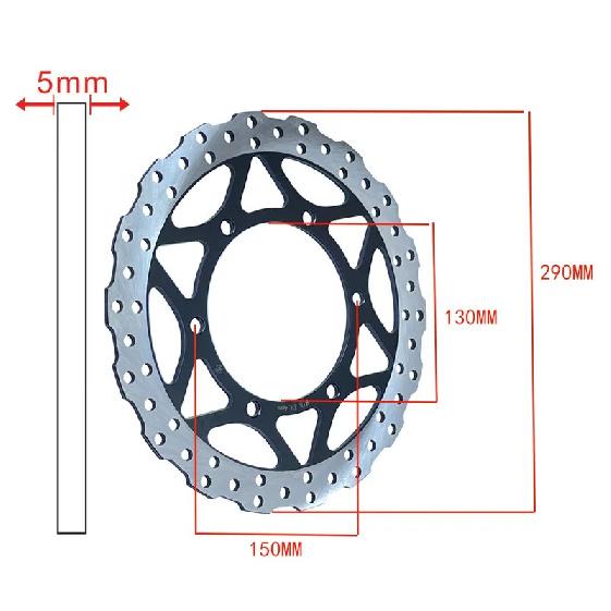 Motorcycle Front Brake Discs Rotor For Kawasaki Ninja 250R EX250 2007-2014