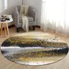 Realistic Earth Globe Moon Surface Starry Sky Round Carpet Mat Rug 3D Cosmic Home Decoration Living Room Bedroom Kids Room