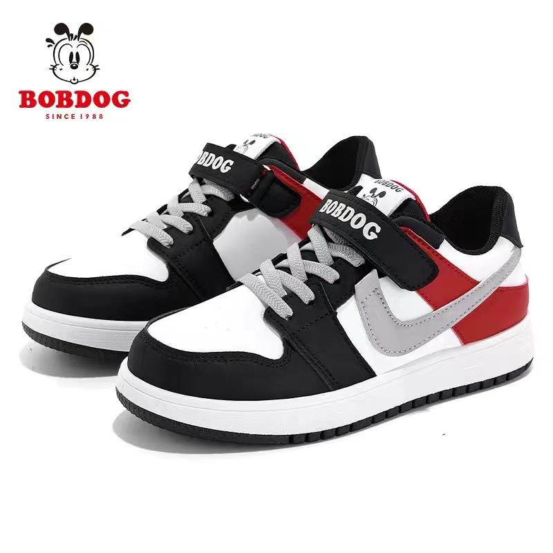 Babu Bean Classmate Boys Sneakers Spring and Autumn New Leather Surface Waterproof Single Shoes Children's Shoes Medium and Older Children 2025