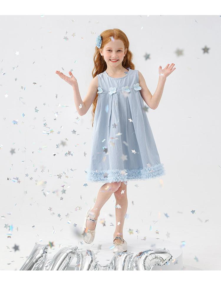 Sweet and Cute Sleeveless Dress for Girls