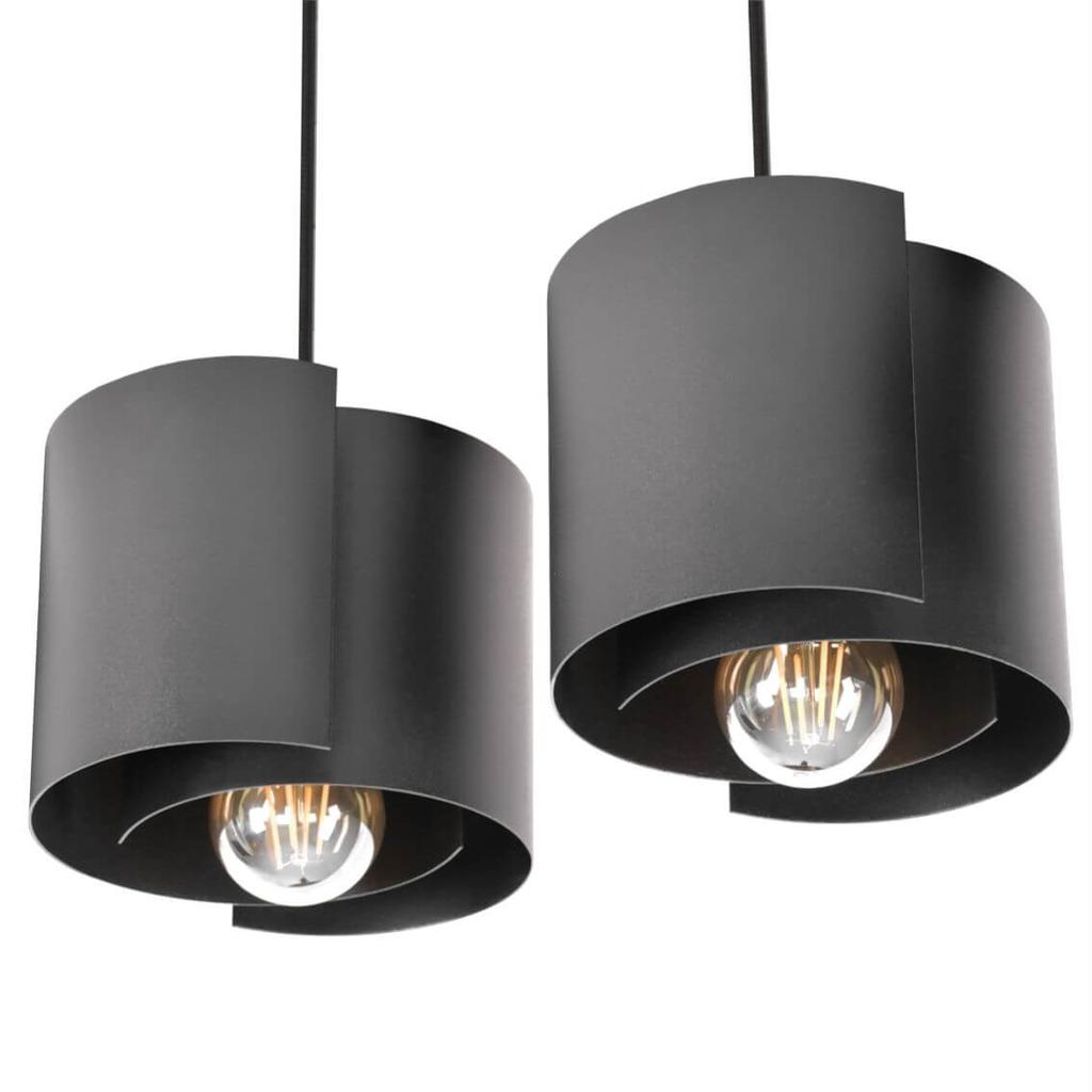 Hugo 2 Lampa Wisząca Czarna