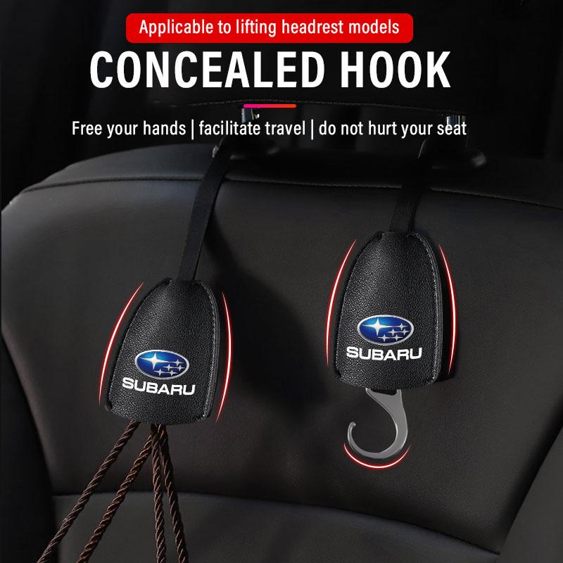 1/2 Stück Leder Auto Sitzlehnenhaken Tragbarer Hängebeutelständer Für Subaru LEGACY Forester Outback Rally WRX WRC XV Impreza