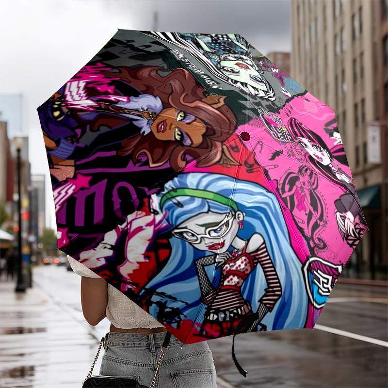 Monster Creatures Umbrella 8-Frame for Travel, camping, Casual Lightweight Portable Umbrella, Essential for every family Holidays Birthday Gift