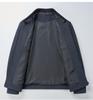 Brand Men's Woolen Baseball Collar Lapel Jacket for Middle-Aged and Elderly - Autumn/Winter Business Lambswool Overcoat