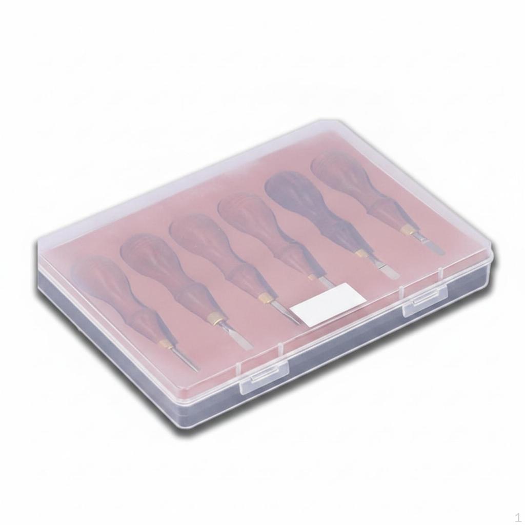 6 Pieces Watch Repair Set Wooden Handle Case Opening Tool Stainless Steel