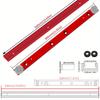 2pcs Aluminium T-track Slot Miter Track and Miter Bar Slider Kit - Table Saw Miter Gauge Rod T-Bar T-Slot T-Slider Woodworking
