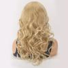 Long Fashion Blonde Hair Synthetic Fluffy Wave Wigs for Women Daily Cosplay Use Heat Resistant Fibre
