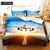 Comforter Aircraft Bedding Set 3D Bedding Digital Printing Queen Size Bedding Set Fashion Design