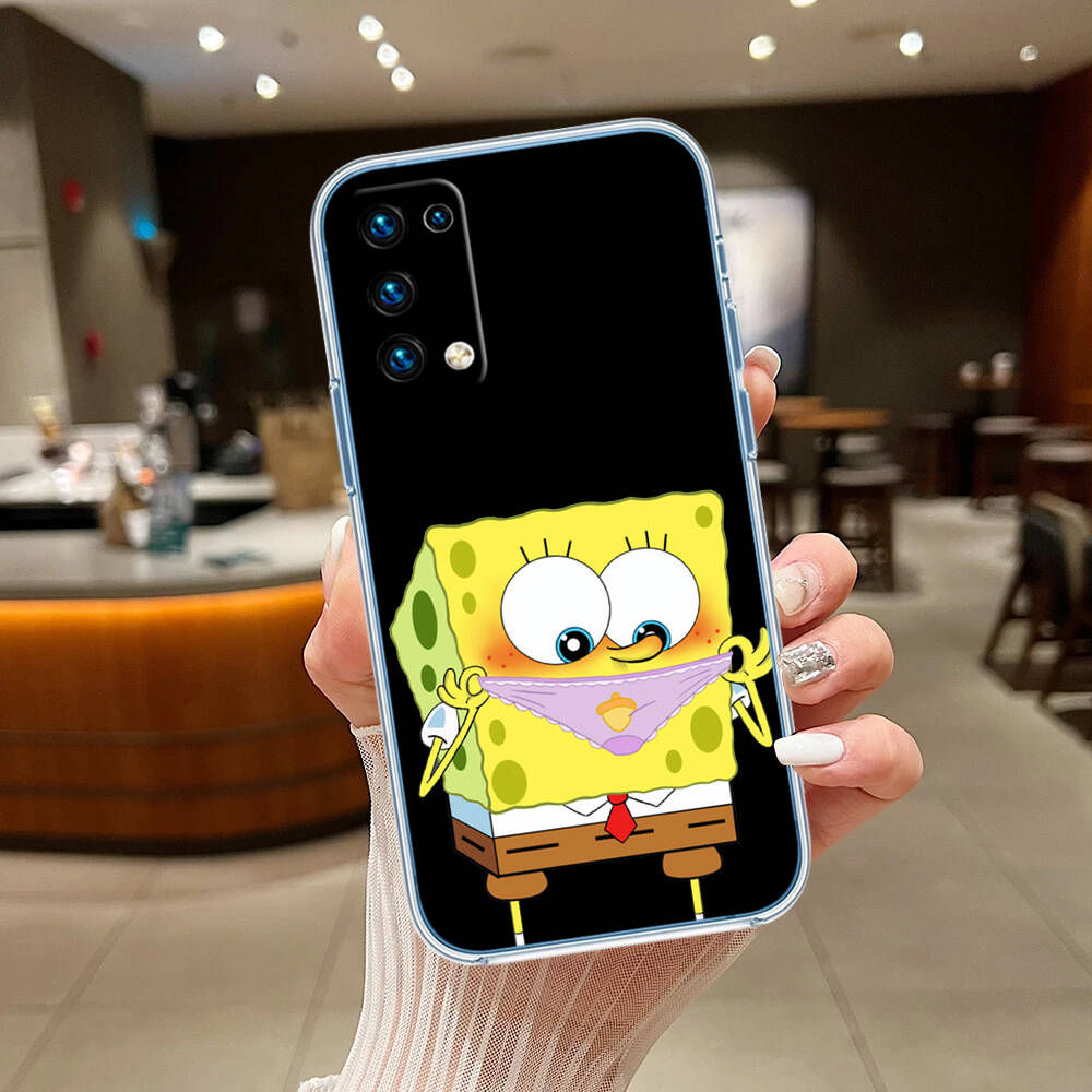 SpongeBob Case for Motorola G10 G20 G04 E30 E40 E22 E20 E13 E15 G22 G23 G05 G75 G35 G55 E22S E7 G6 G7 G8 G9 Plus Power Play
