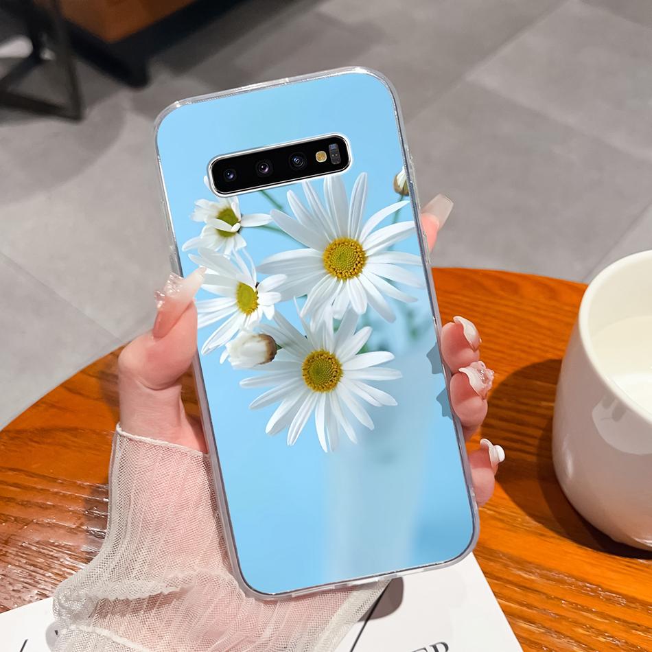 For Samsung S10 Lite Plus S10E Phone Case Creative Stamp Soft Clear Silicone Anti Drop Back Cover For Samsung Galaxy S 10 E Mask