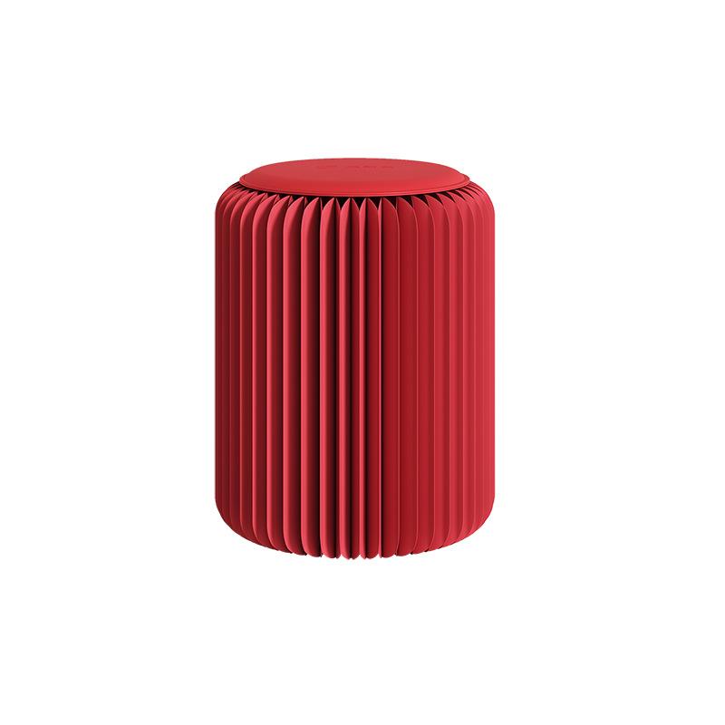 Foldable Accordion Paper Stool, Portable Round