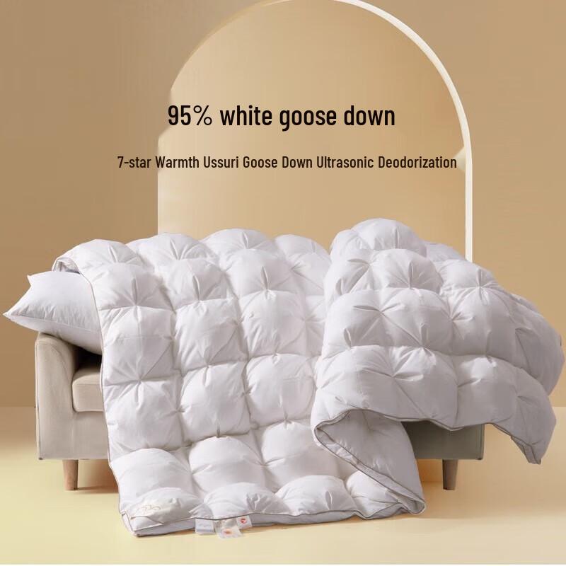 MERCURY Antibacterial White Goose Down Winter Quilt