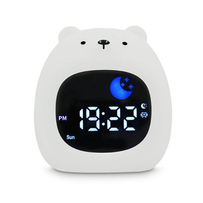 Animal Shapeds Children Alarm Clock with Soft LED Night Light and Sleep Sound Machines for Boys and Girls