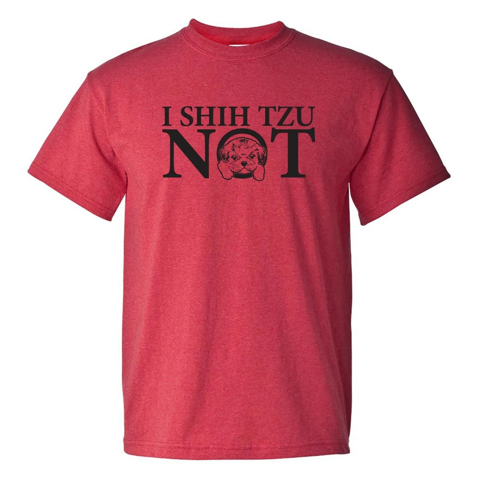 I Shih Tzu Not - Funny Dog Short Sleeve Cotton T Shirt 3XL