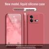 iQOO Neo8 Solid Color Liquid Silicone Anti-Drop Soft Phone Case