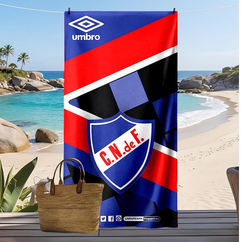 Club Nacional De Printed Beach Towel Quick Dry Soft TowelPortable Large Rectangular Beach Blanket for Travel Swimming Pool
