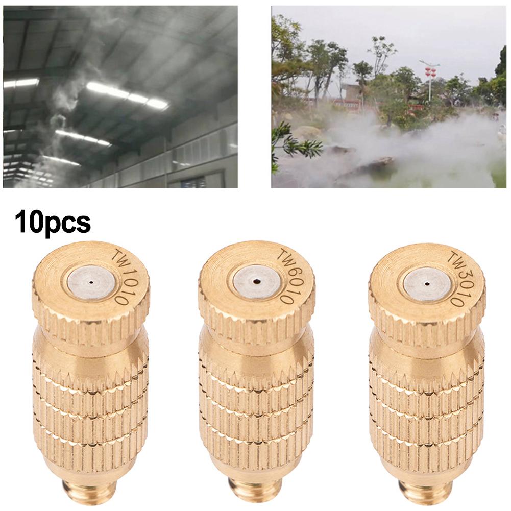 Ugello Nebulizzatore Attrezzatura per Irrigazione Ugello Atomizzatore Testa Spray Sistema di Raffreddamento a Nebbia Ugello Nebulizzatore in Ottone Testa Spray 10 PZ