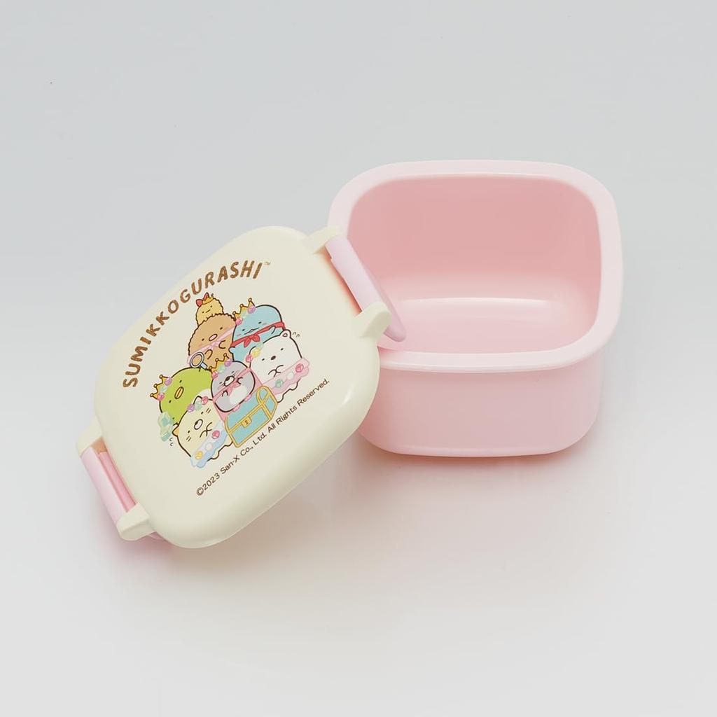 Skater Mini Bento Dessert Kleine Beilagenschale Spülmaschinen- und mikrowellengeeignet Sumikkogurashi Hausgemacht in Box, 160ml, Etui, Behälter, Sicher, Mole's Design,