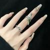 Niche Design Green Snake High-End Ring Female Cold Wind French Personality Opening Dark Wind Fashion