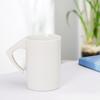 Creative Inverted Ceramic Mug Literary Office Water Cup Coffee Milk Advertising Cup Gift