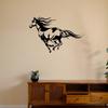 Large Metal Horse Wall Art 2D Iron Panel Modern Equestrian Home Decor Gift