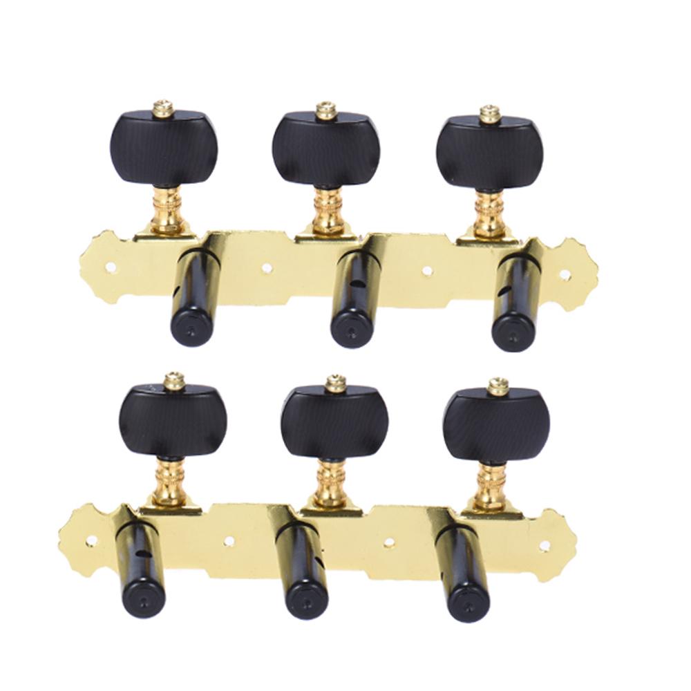 

Алиса 2 шт. (L&R) Колки для настройки классической гитары, колки для акустической гитары с золотым и черным покрытием 1 : 14 Клавиш настройки