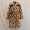 Women's Long Faux Fox Fur Coat - Versatile, Loose, Over-the-Knee, Warm Winter Style