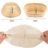 Kitchen Tool-6 Pieces 9/10 Inch Oval/Round Bread Fermentation Basket Cloth Lining Dough Basket Cover Fermentation Cloth For Cake