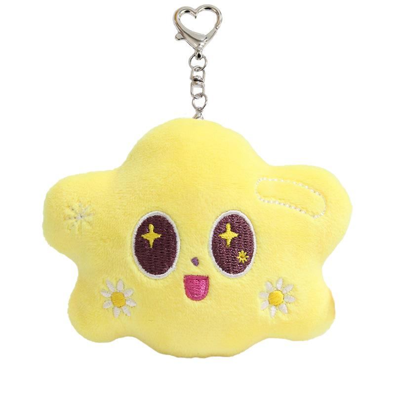 Cute Mini Plush Doll Keychain Star Sports Meeting Cartoon Pendant Bag Charm Accessory Awo Shen Duoduo