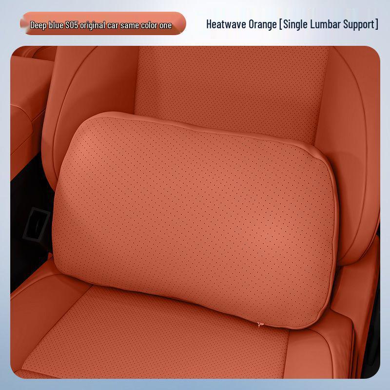 Deep Blue S05 Headrest: Lumbar & Neck Support Pillow for Car Interiors
