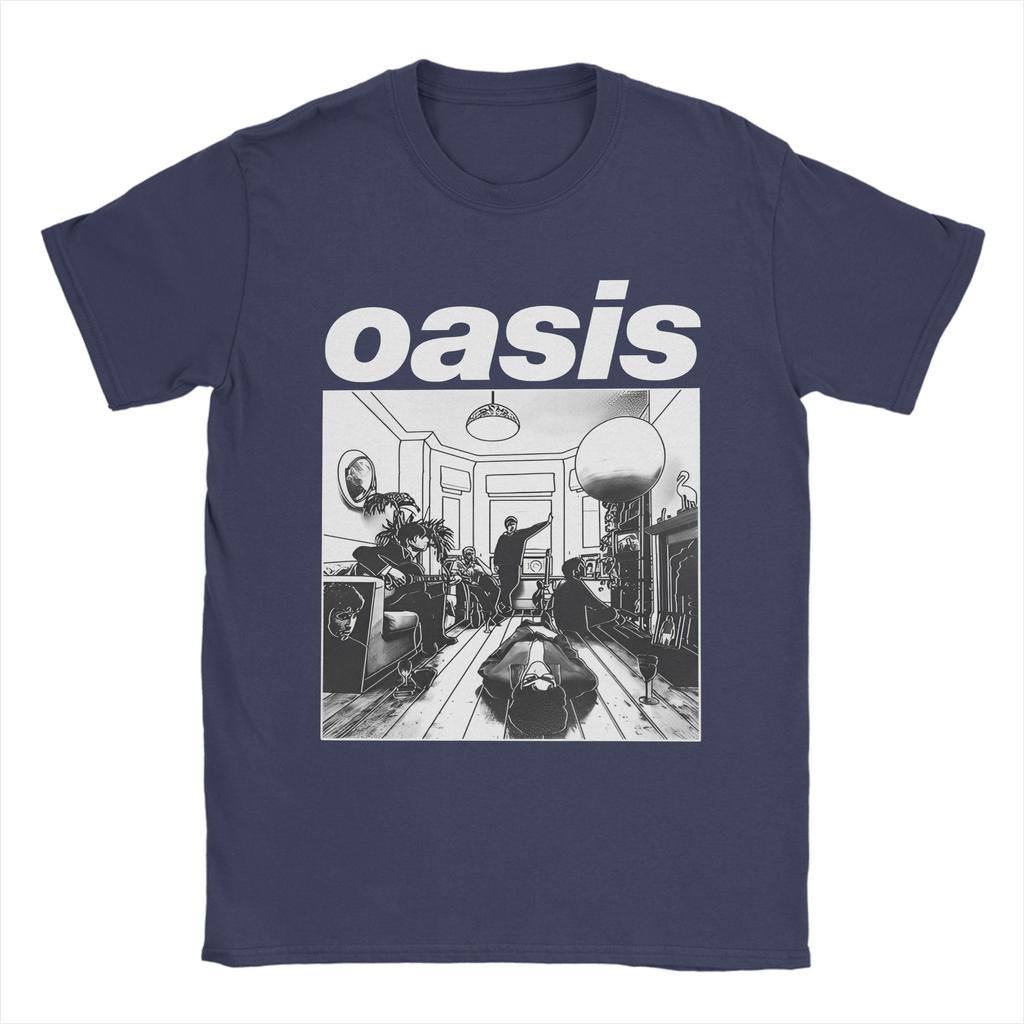 Definitely Maybe Rock Band  T Shirt Men Women Cotton Casual T-Shirts Crew Neck O-Oasis Tee Shirt Short Sleeve Tops Party