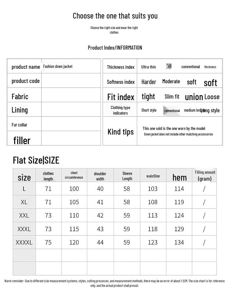 Mo'ou Women's Mid-Length Stand Collar Down Jacket