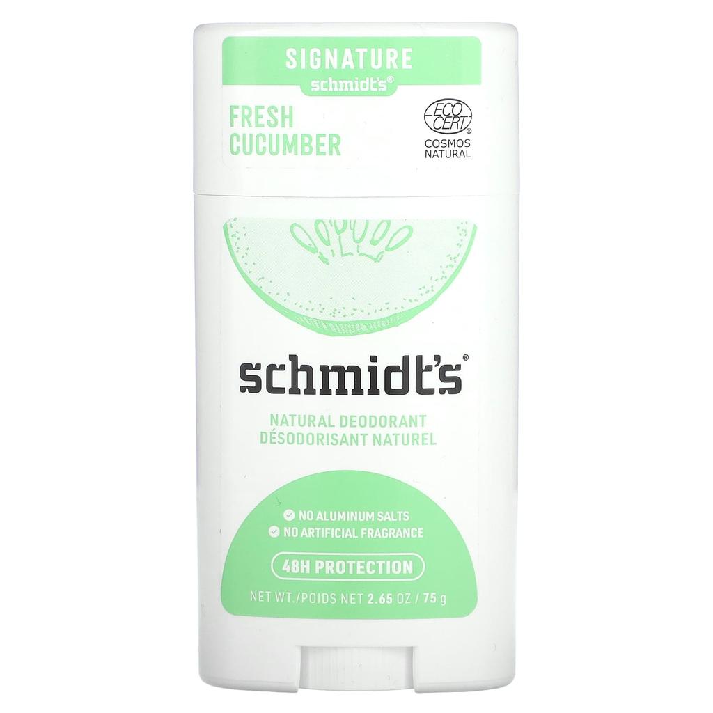 Schmidt'S, Natural Deodorant, Raw Cucumber, 75G(2.65Oz)