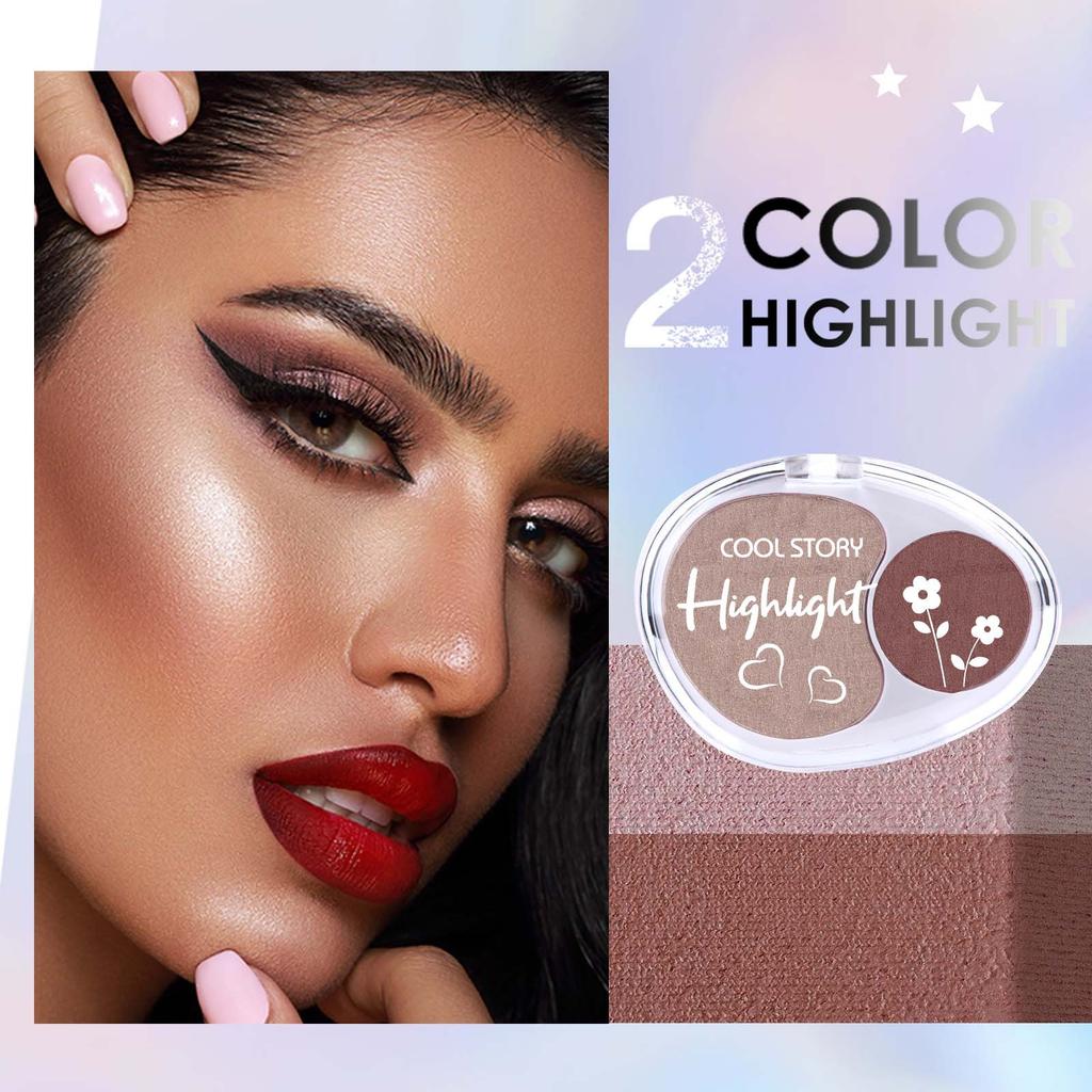 Mousse Two-Tone Mashed Potatoes Highlighter All-in-One Diamond Ginger Nose Powder Body and Face Sculpting Glitter