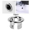 10Pcs Sink Overflow Cap Overflow Cover Vanity Sink Overflow Cap for Kitchen 
