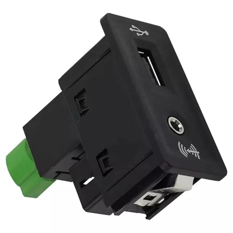 Golf 7 CarPlay Switch with Green Head USB+AUX - Model 5Q0035726E