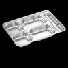 KAZHI 304 Stainless Steel Divided Cafeteria Tray