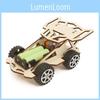 Diy Customizable Wooden Four-wheel Drive Racing Car Educational Toy For Kids Stem Education