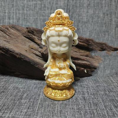 Harz Guanyin Bodhisattva Figur Handgefertigte Kunstskulptur Chinesische buddhistische Figuren Zuhause Zimmer Büro Auto Feng Shui Statue