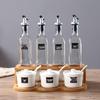 Qianxing Ceramic Glass Condiment Set