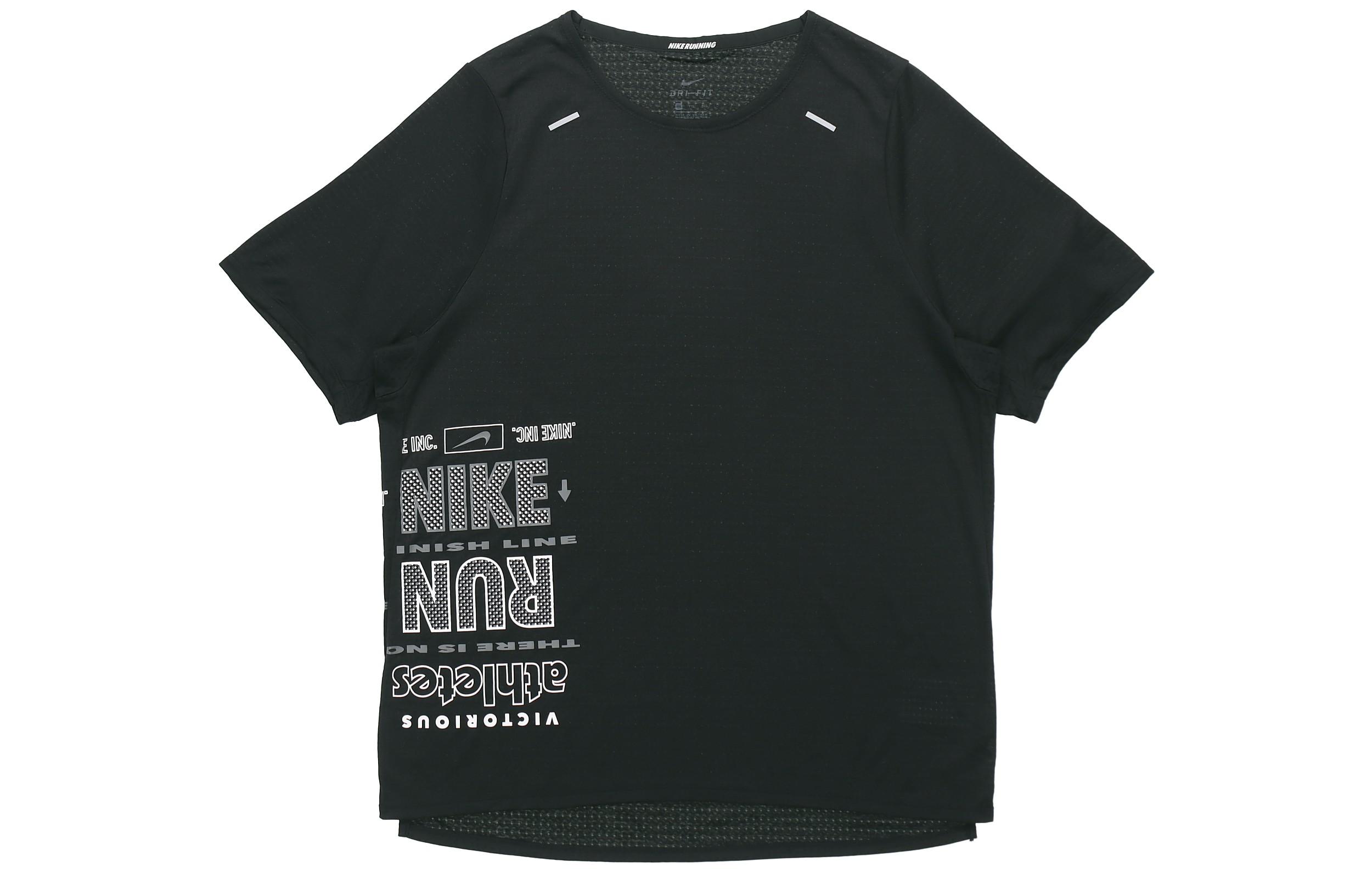 

Nike T Shirts Men s Black Crew Neck Moderate Straight Fit CK0678-010 M