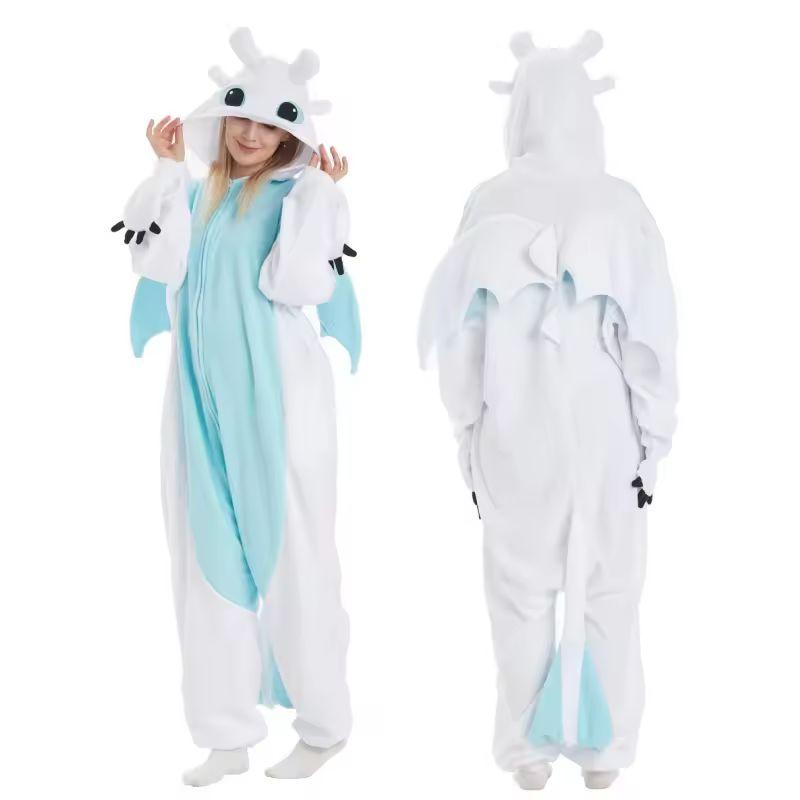 Toothless Dragon Onesie Pajamas for Adult Jumpsuit Animal Pijamas How To Train Pyjama Unisex Homewear Cosplay Party Costumes