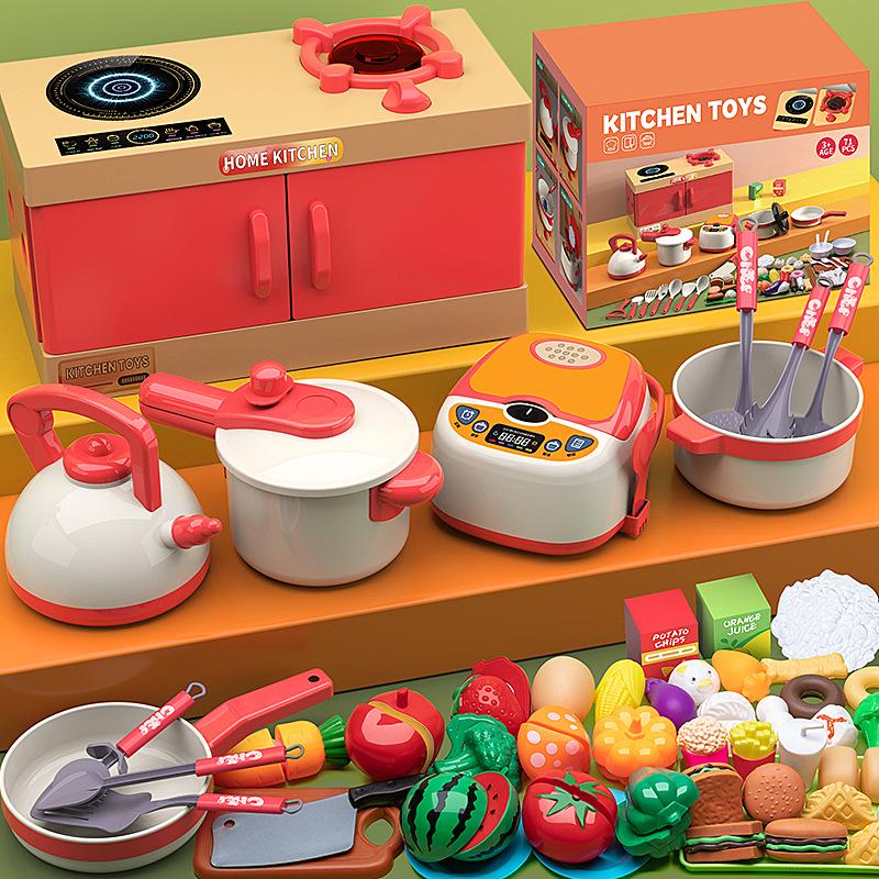 Children's Pretend Play Kitchen Set - Cooking Toys for Boys & Girls Ages 3 to 6