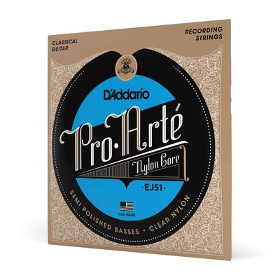 Classical Guitar Strings Pro Arte Polished Silver Hard EJ51 D'Addario []