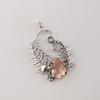 Peach Tourmaline Gemstone Silver Pendant 1.8" 925 Sterling Silver Women Jewelry For Birthday Gift CP-42-13