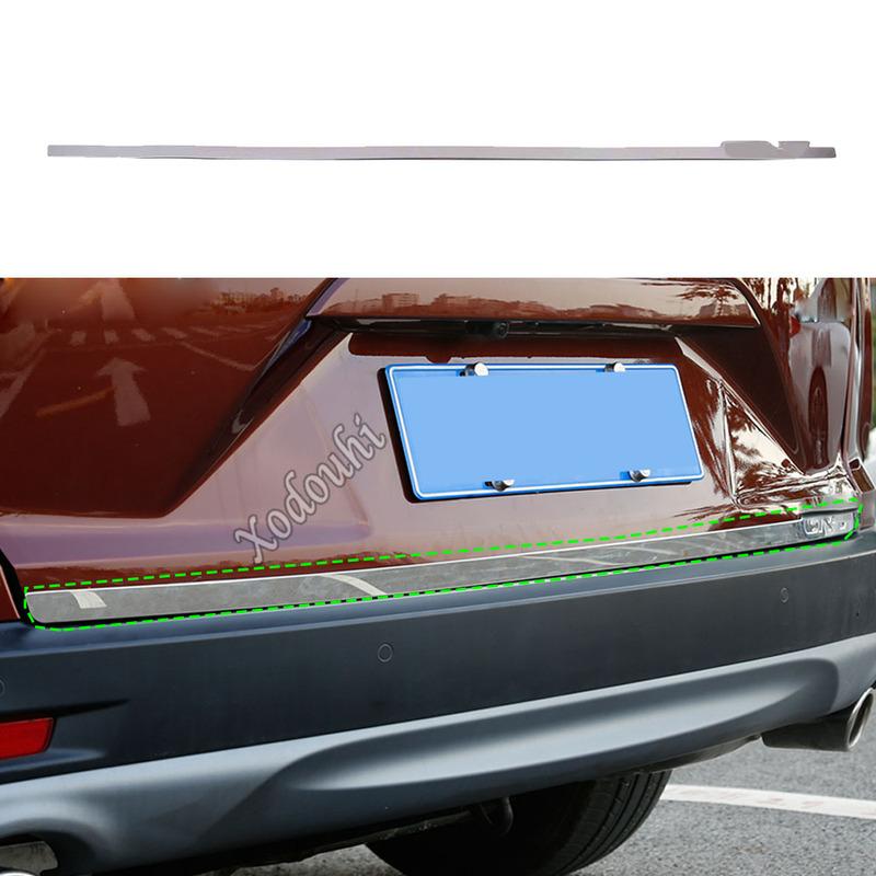 Cover Stainless Steel Rear Door Bottom Tailgate Frame Plate Trim Lamp Bumper Trunk For Honda CRV CR-V 2017 2018