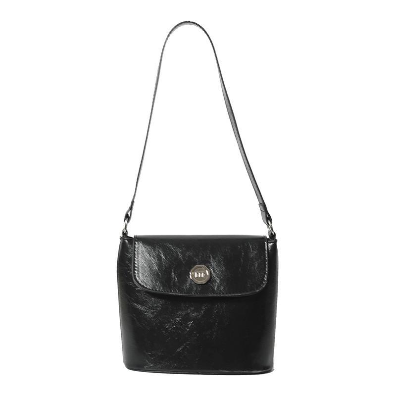 Stylish New Texture Handheld Shoulder Bag 2024 French Bag Women's Trendy Bucket Crossbody Bag