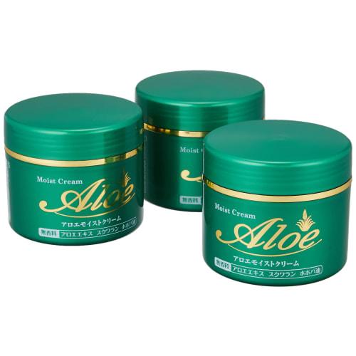 Ito Kanpo Pharmaceutical [Bulk Purchase] Aloe Moist Cream X 3 Aloe Cream with Squalane and Jojoba Oil for Dry, Rough Skin